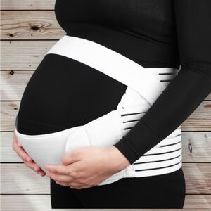 White Maternity Support Belt